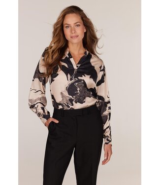 JANSEN AMSTERDAM Jansen Amsterdam W24 Blouse Cristina WGP168 00/0131 sand black