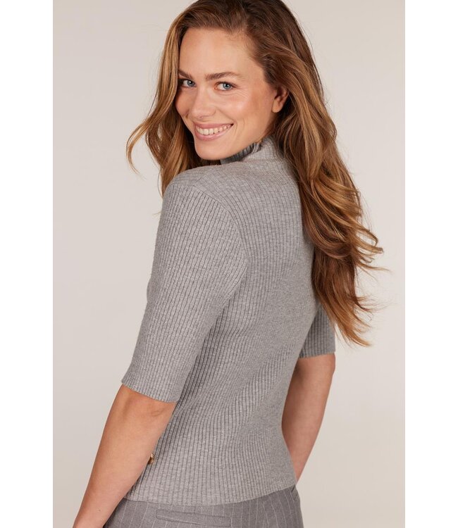 JANSEN AMSTERDAM Jansen Amsterdam FN154Top Bodil W24 000460 Grey Melange