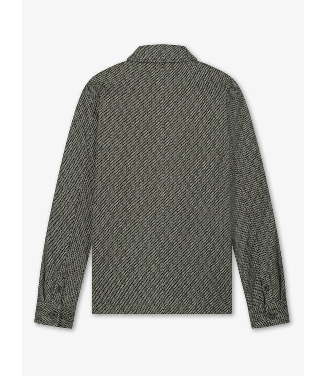 LAW OF THE SEA LAW OF THE SEA Apate Knitted Twirl Overshirt 2443025 Thyme