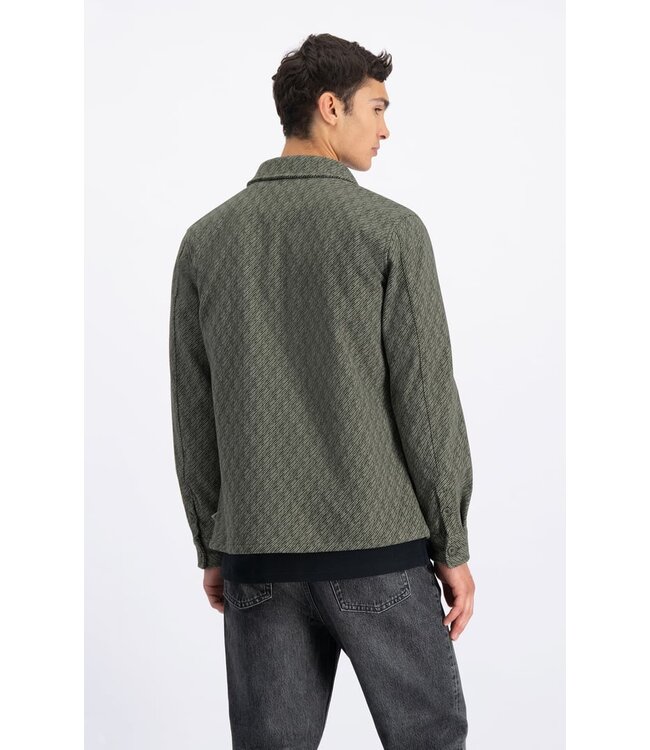 LAW OF THE SEA LAW OF THE SEA Apate Knitted Twirl Overshirt 2443025 Thyme