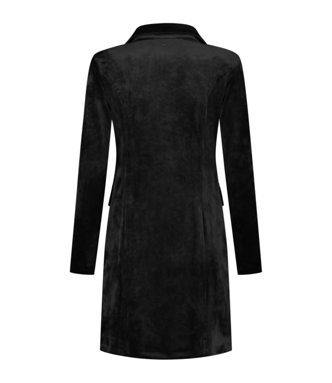 HELENA HART Helena Hart 7423 Velours Lang Uni Zwart