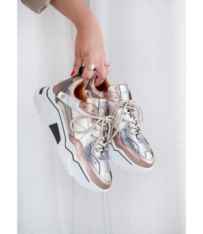 DWARS Dwars Pluto leer combi J5217-68 Stone/Cipra