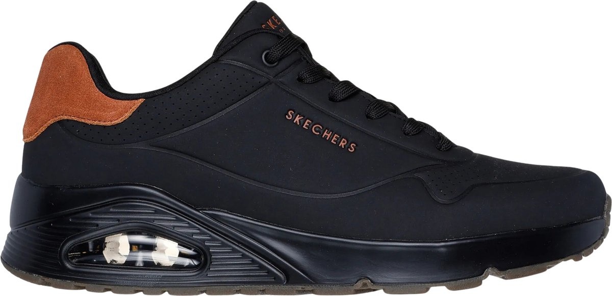 Skechers Uno - Suited on air 183004/BBK Black 3298 - De Ridder schoenen