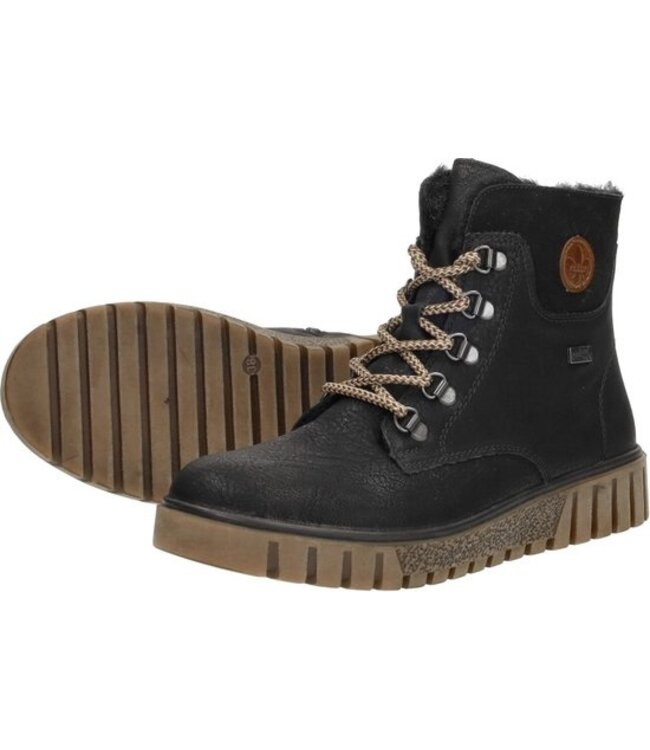 RIEKER Rieker kort veterlaarsje  Y3433-00 Black