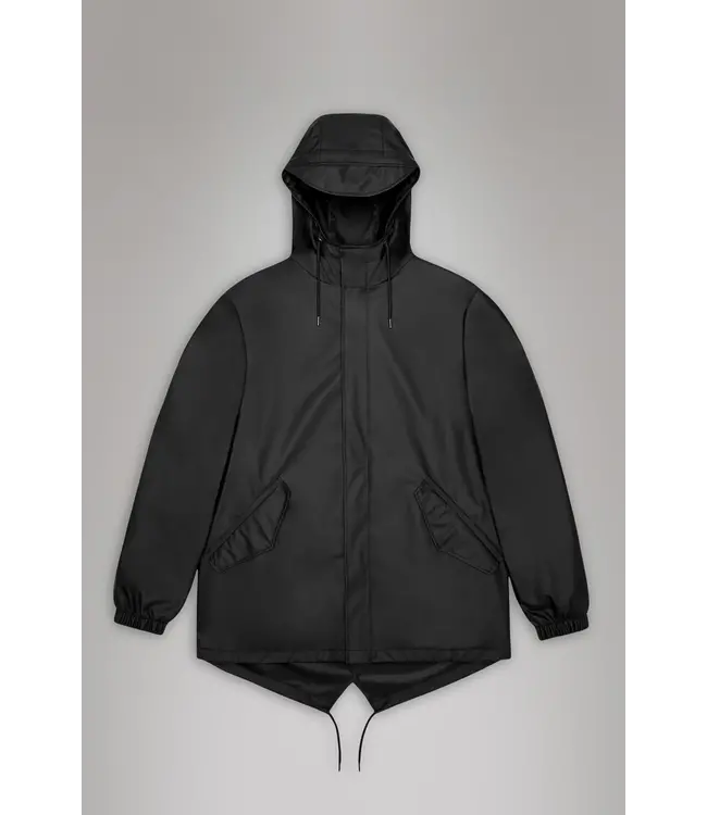 RAINS Rains Fishtail jacket W3 Black 18010