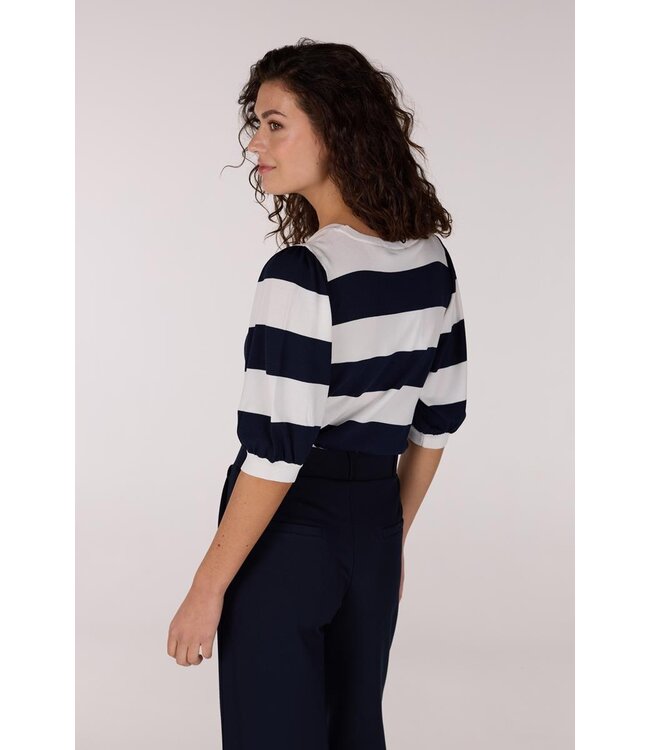 JANSEN AMSTERDAM Jansen Amsterdam Kimmie Top K136  White/Blue