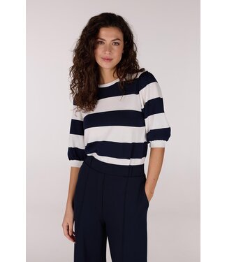 JANSEN AMSTERDAM Jansen Amsterdam Kimmie Top K136  White/Blue