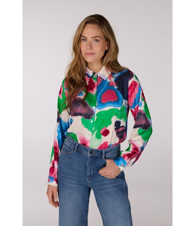 JANSEN AMSTERDAM Jansen Amsterdam Nicky Blouse WM756 Long Sleeve Multicolor