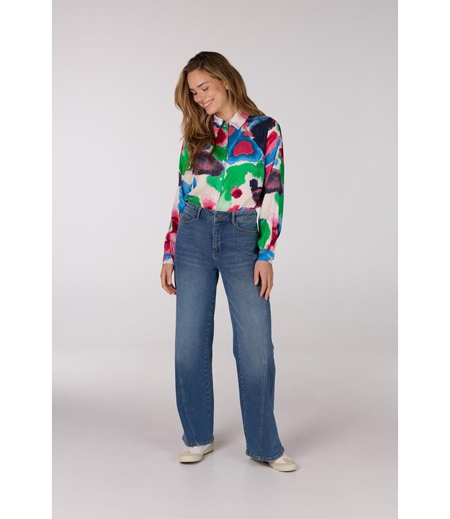 JANSEN AMSTERDAM Jansen Amsterdam Nicky Blouse WM756 Long Sleeve Multicolor