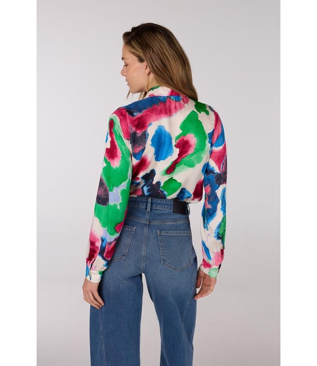 JANSEN AMSTERDAM Jansen Amsterdam Nicky Blouse WM756 Long Sleeve Multicolor