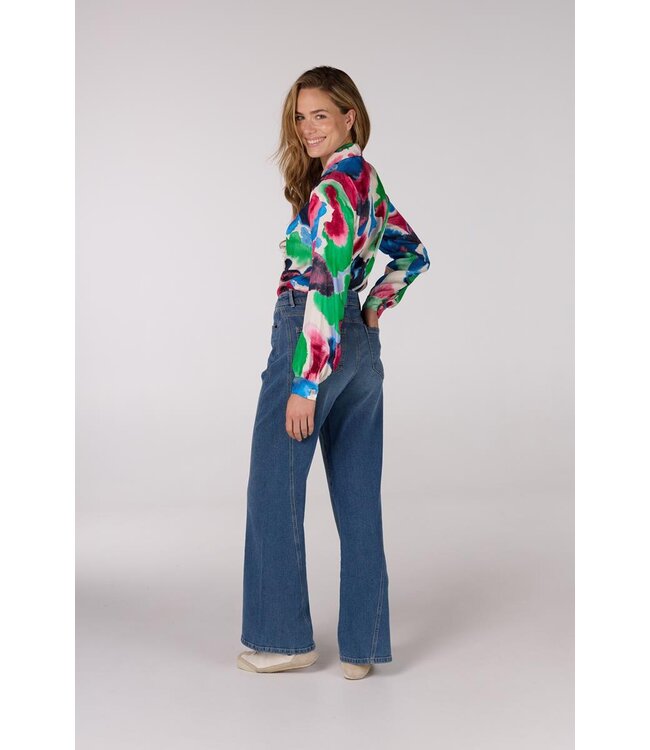 JANSEN AMSTERDAM Jansen Amsterdam Nicky Blouse WM756 Long Sleeve Multicolor