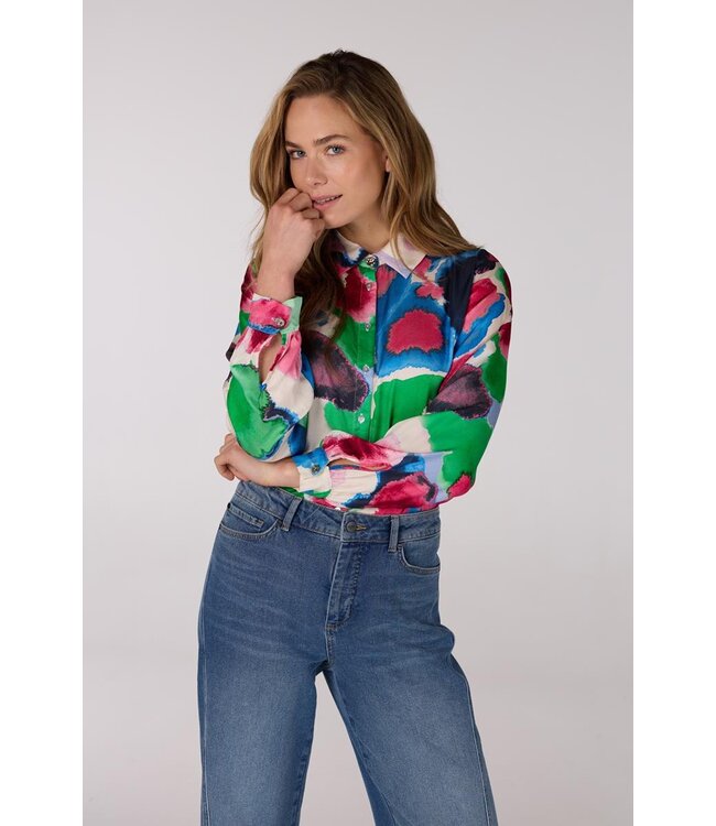JANSEN AMSTERDAM Jansen Amsterdam Nicky Blouse WM756 Long Sleeve Multicolor