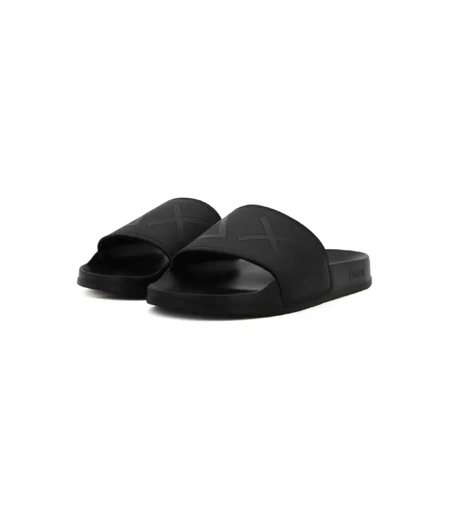 SUN68 Sun68 X35102 Slippers logo 11 nero