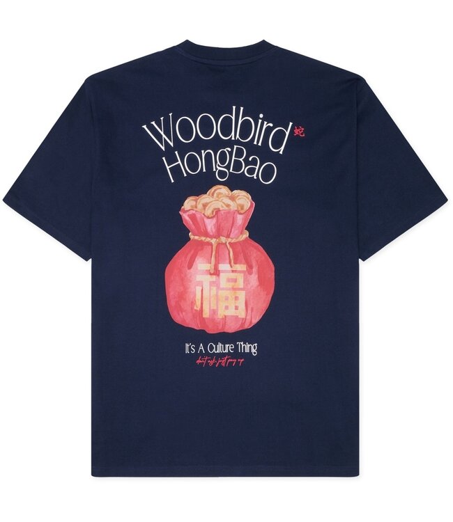 WOODBIRD Woodbird WBBaine Hongboa Tee 2516-415 Navy blazer