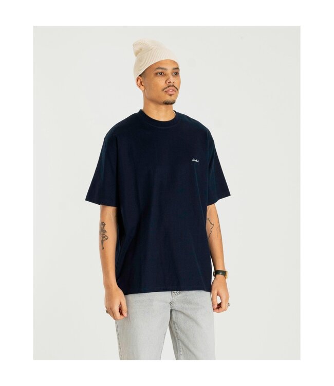 WOODBIRD Woodbird WBBaine Hongboa Tee 2516-415 Navy blazer