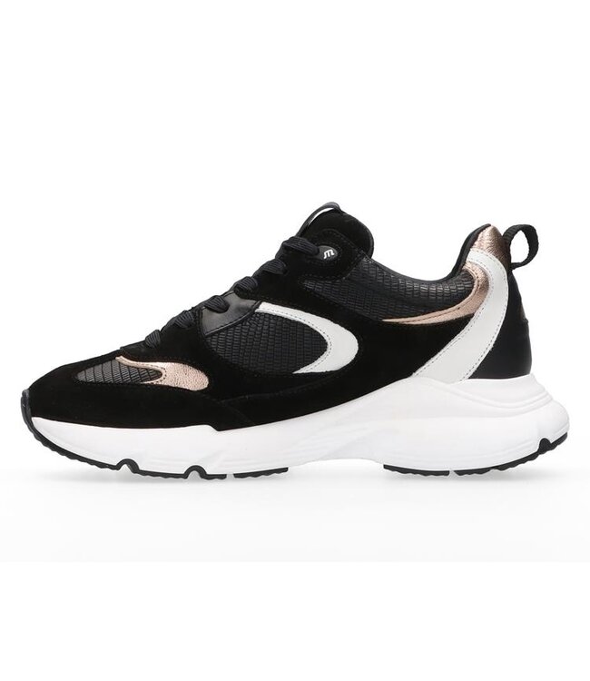 MARUTI Maruti Rhode Suede 66.1819.01 Black Gold White 3217