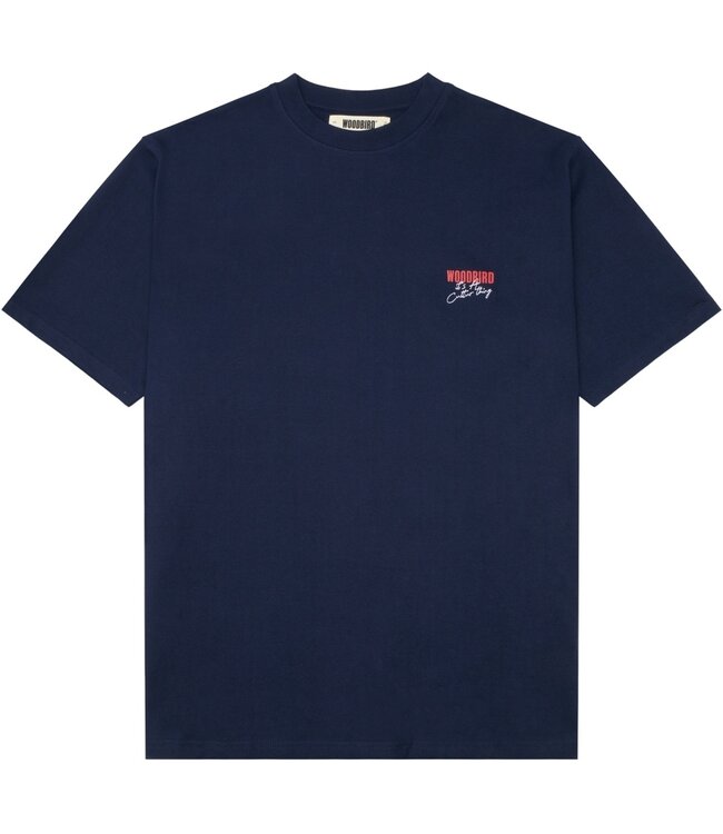 WOODBIRD Woodbird WBBaine Ganbei Tee 2516-420 Navy Blazer