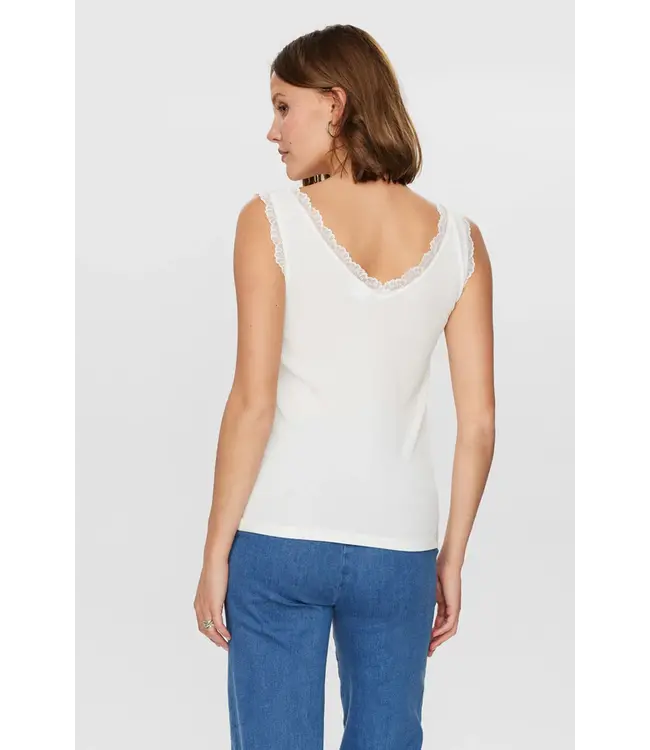 Nümph Numph NUBOWIE LACE TOP 9001 Cloud Dancer