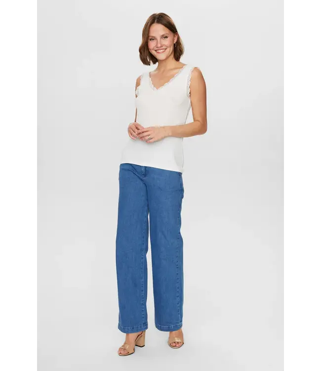 Nümph Numph NUBOWIE LACE TOP 9001 Cloud Dancer