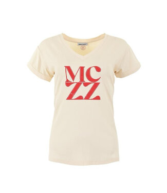 MAICAZZ Maicazz SP25.75.028 Samantha T-shirt Coconut Milk/ Red