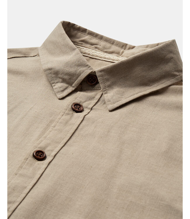 ANERKJENDT Anerkjendt 901935 AkleifmL/S Cot/Linen Shirt 0536 Feather Grey