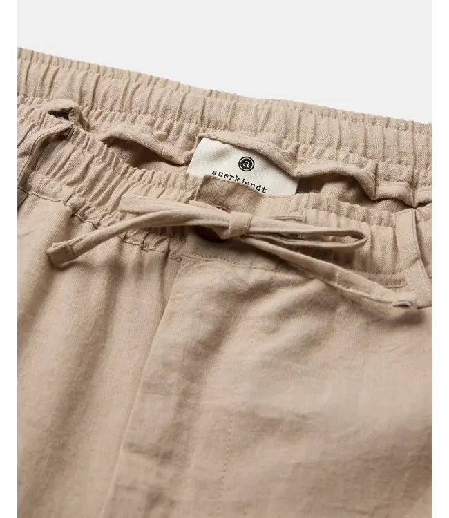 ANERKJENDT Anerkjendt 901938 Akjan Cot/Linen Ela Pants 0536 Feather Grey