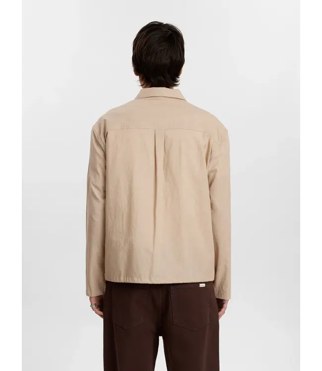 ANERKJENDT Anerkjendt 901966 Akotto COt/Linen Overshirt 0563Feather Grey