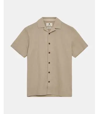 ANERKJENDT Anerkjendt 901934 Akleo S/S Cot.Linen Shirt 0536 Feather grey