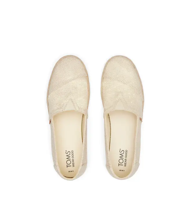TOMS Toms Alpargata 10020693 Nat. Metallic Linen Stripe