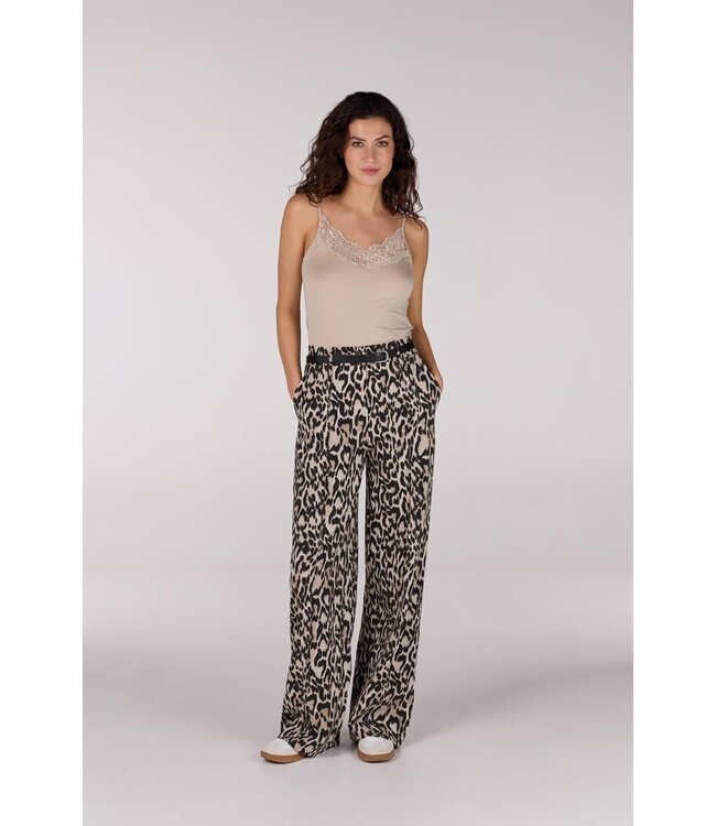 JANSEN AMSTERDAM Jansen Amsterdam Alora SS25 Hemdje TC 103 Spaghetti With Lace Sand