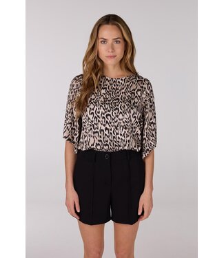JANSEN AMSTERDAM Jansen Amsterdam Rixt Top WA100 Wide Fit Short Sleeve Sand