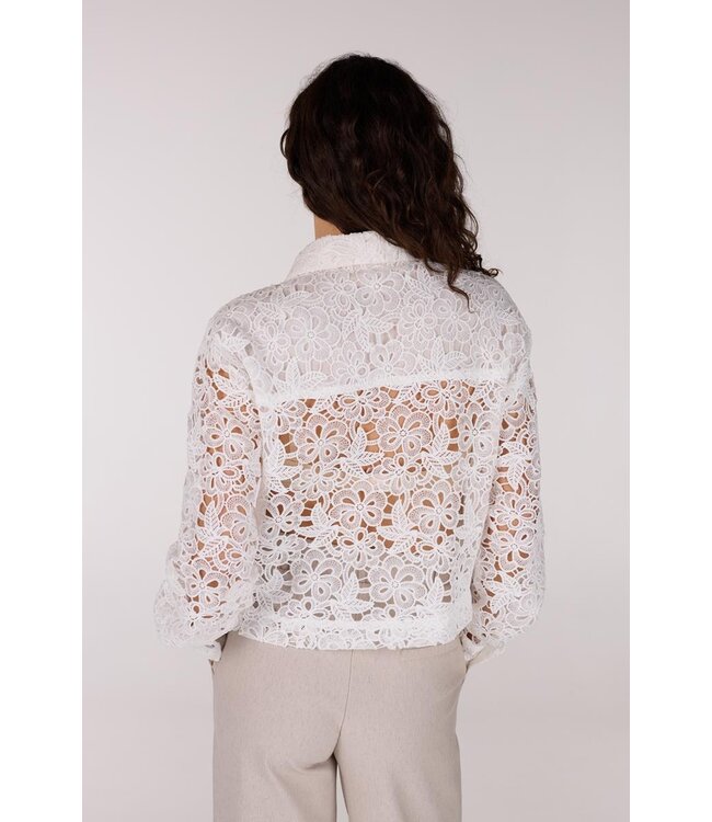 JANSEN AMSTERDAM JANSEN amsterdam FAE CL crochet long sleeve wit