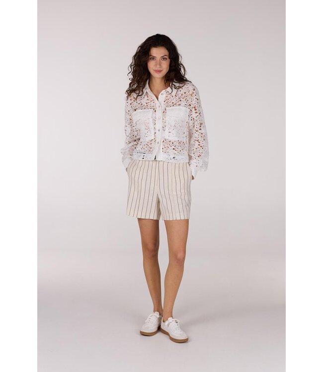 JANSEN AMSTERDAM JANSEN amsterdam FAE CL crochet long sleeve wit