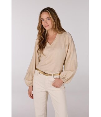 JANSEN AMSTERDAM Jansen Amsterdam Sam Top SQ 168 Wrap Blouse Sand