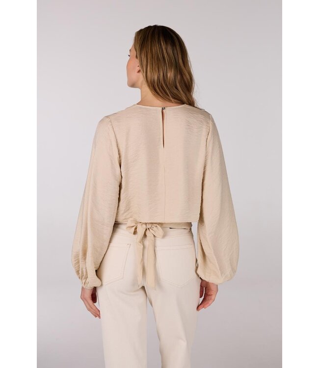 JANSEN AMSTERDAM Jansen Amsterdam Sam Top SQ 168 Wrap Blouse Sand