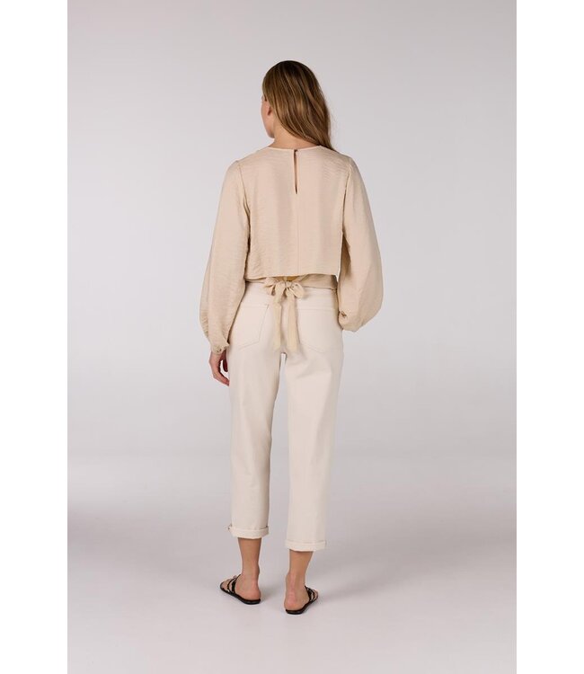 JANSEN AMSTERDAM Jansen Amsterdam Sam Top SQ 168 Wrap Blouse Sand