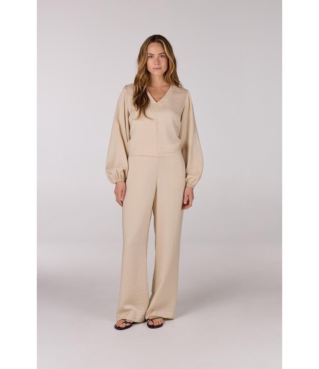 JANSEN AMSTERDAM Jansen Amsterdam Sam Top SQ 168 Wrap Blouse Sand