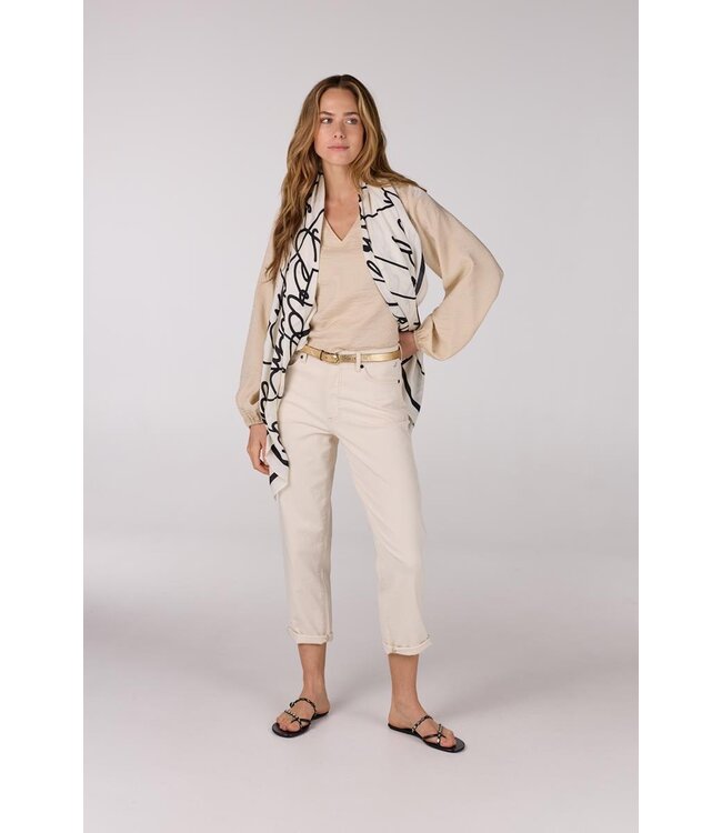 JANSEN AMSTERDAM Jansen Amsterdam Sam Top SQ 168 Wrap Blouse Sand