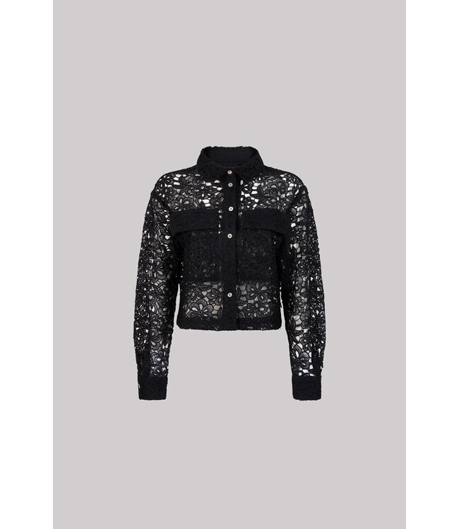 JANSEN AMSTERDAM JANSEN amsterdam FAE JASJE CL crochet long sleeve black