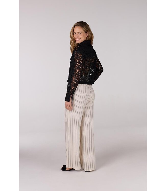 JANSEN AMSTERDAM JANSEN amsterdam FAE JASJE CL crochet long sleeve black