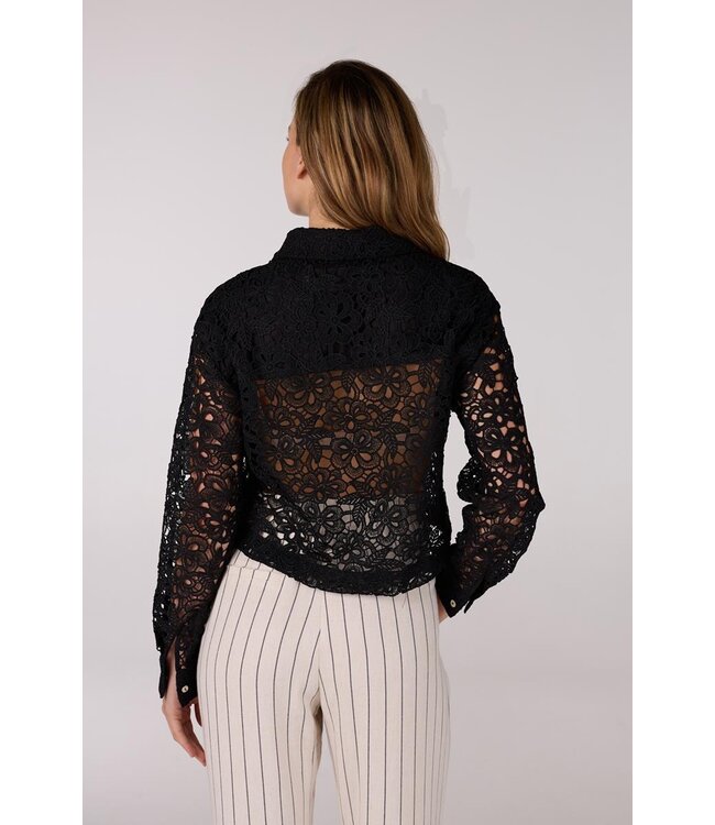 JANSEN AMSTERDAM JANSEN amsterdam FAE JASJE CL crochet long sleeve black