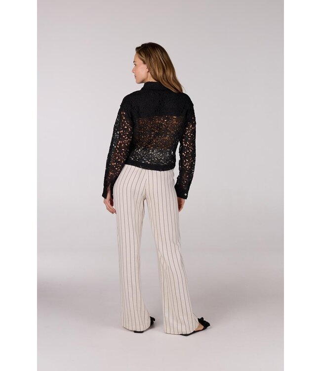 JANSEN AMSTERDAM JANSEN amsterdam FAE JASJE CL crochet long sleeve black