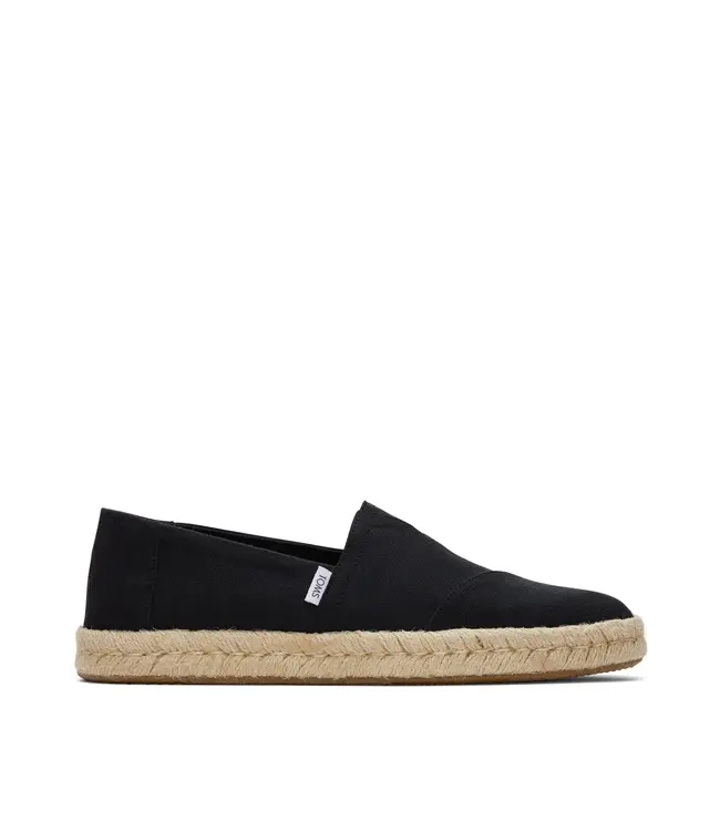 TOMS Toms Alpargata Rope 10019875 Black Cotton Slubby Woven