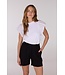 JANSEN AMSTERDAM Jansen Amsterdam Felipa Shirt CO 129 Ruffled Cap Sleeve Wit
