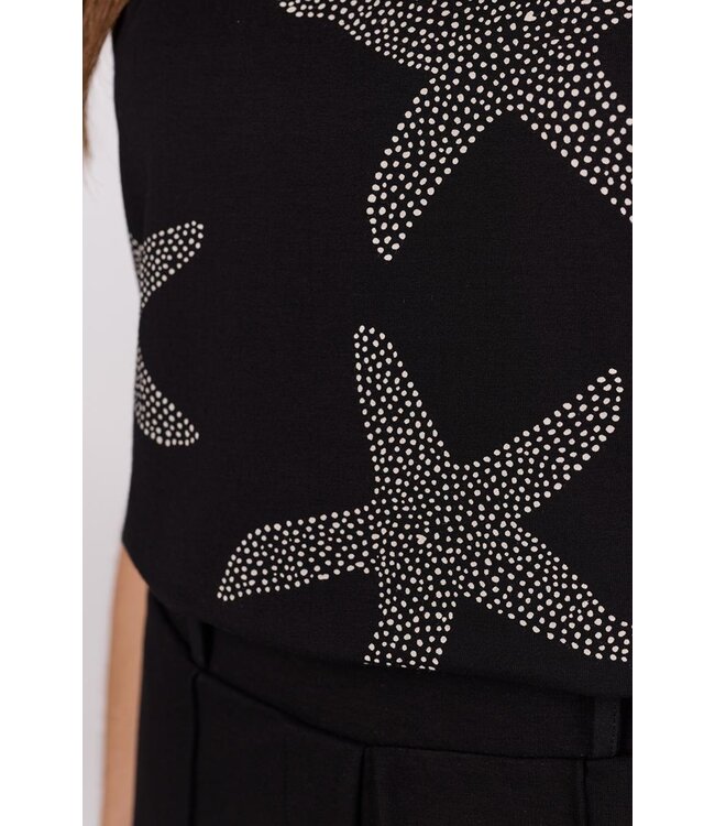 JANSEN AMSTERDAM Jansen Amsterdam Faya Top VSF 389 Black/Off White