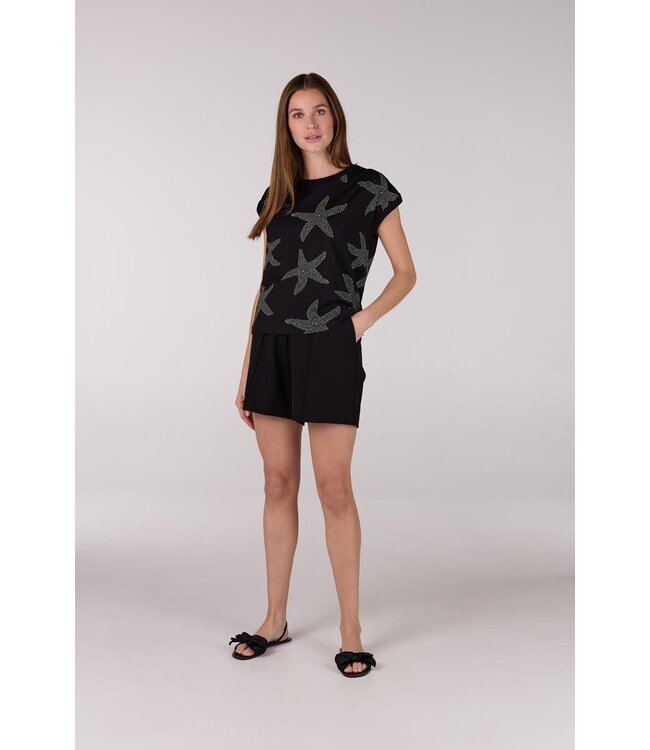 JANSEN AMSTERDAM Jansen Amsterdam Faya Top VSF 389 Black/Off White