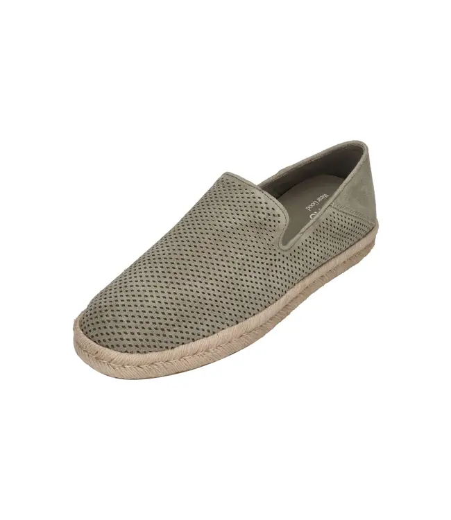 TOMS Toms Santiago Vetiver Grey Diamond Perforated Suede
