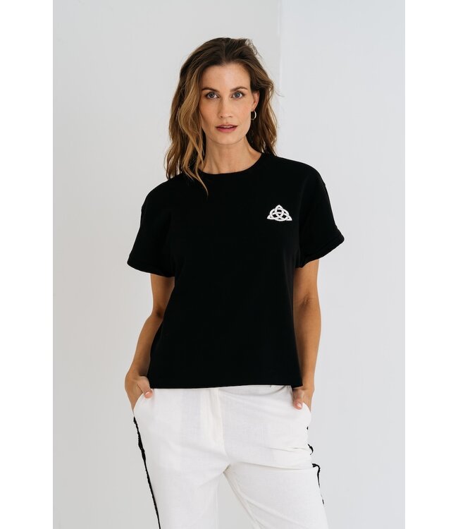 MAICAZZ Maicazz Nanora-T-Shirt Black/Offwhite SU25.75.027