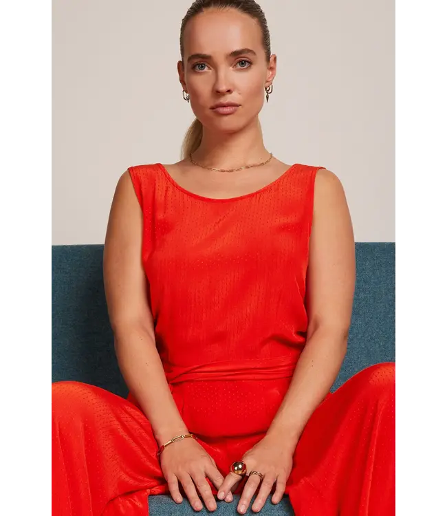 KING LOUIE King Louie 09553 Frida Jumpsuit Sista Fire Red