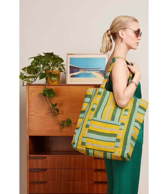 KING LOUIE King Louie 09799 Shopper Le Stripe Yellow Cream